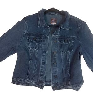 Boom Boom Jeans Dark Blue Denim Jacket Y2K